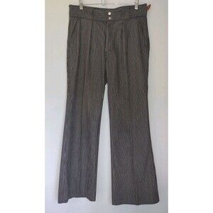 VTG 80s MALE® Made USA Pinstripe Pleated Pants 32x34 Scovill Zip Wide Leg